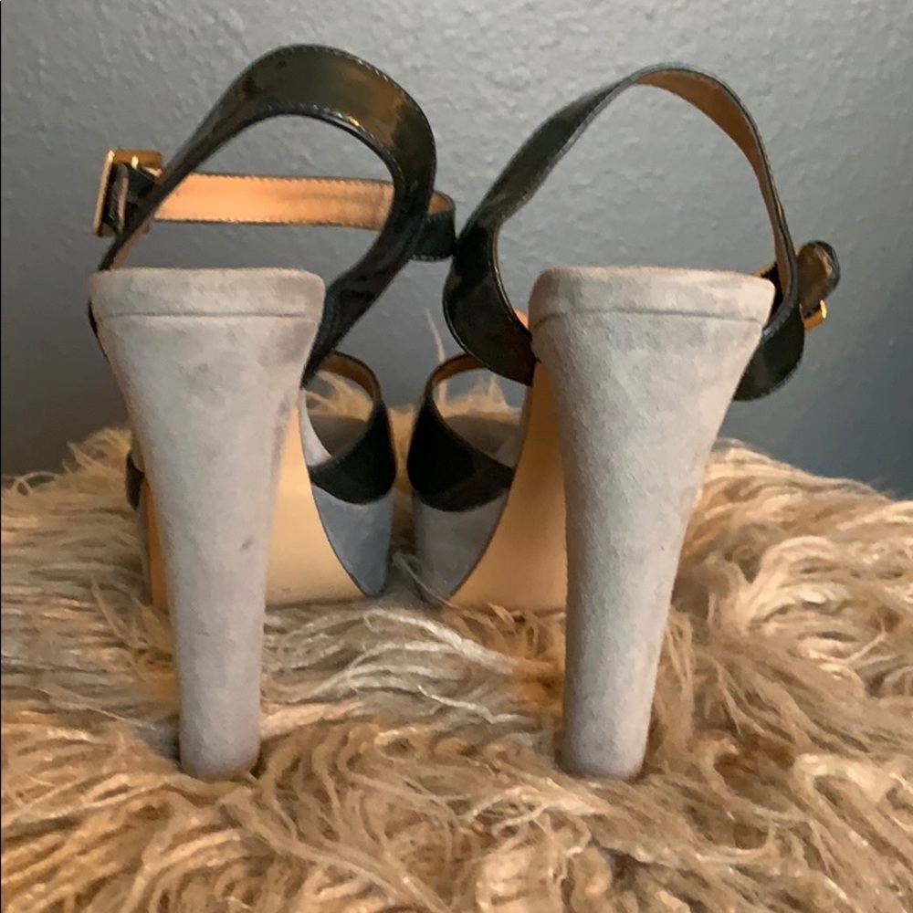 Steve Madden Leather/Patent Leather Platform Heels - Picture 3 of 7